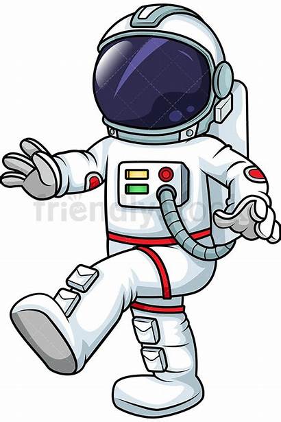 Astronaut Clipart Space Walking Gravity Cartoon Suit