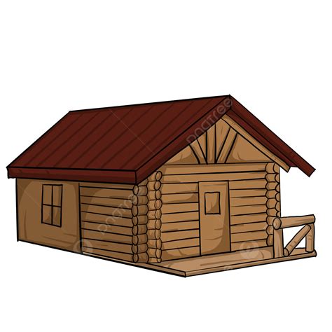 Round Wood Cabin Clip Art Cabin Clipart Round Wood Brown Png