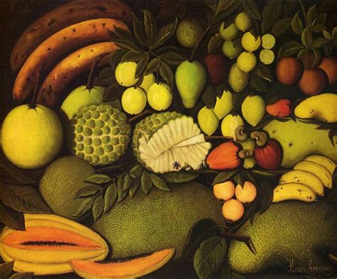 Still Life With Exotic Fruit 1908 Henri Rousseau