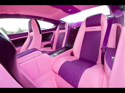 Pink And Purple Bentley Interior Custom Car Interior Luxury Car