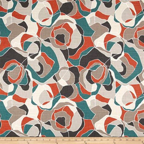 Dwell Studio Ortensia Persimmon Fabric By The Yard Etsy Pet Sofa
