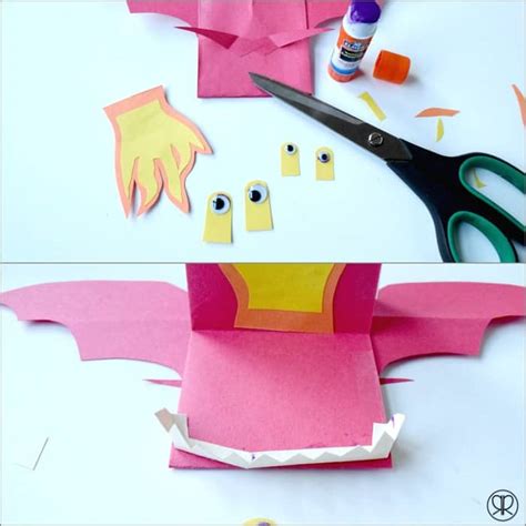 Easy And Fun Paper Dragon Puppets For Kids Ruffles And Rain Boots
