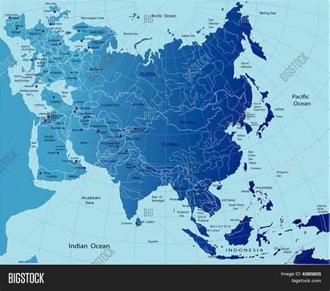 Political Map Eurasia Vector Photo Free Trial Bigstock