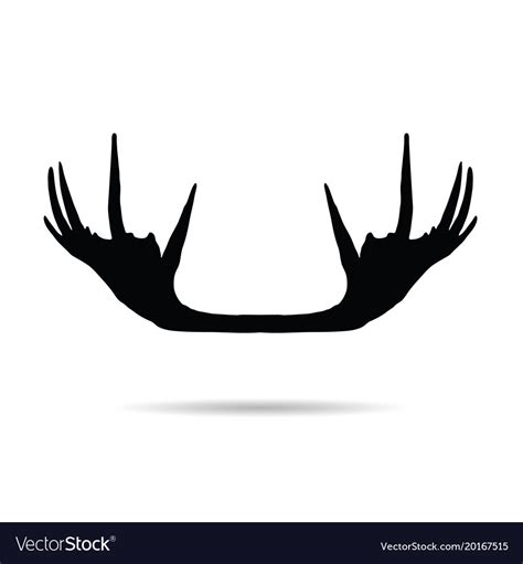 Moose Antler Silhouette