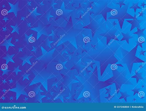 Abstract Blue Gradient Star Background Vector Beautiful Elegant
