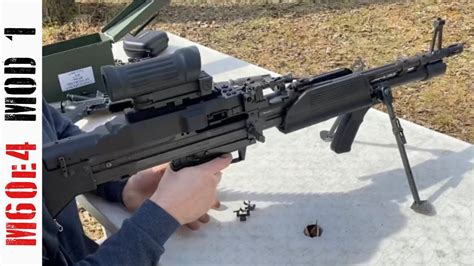 Firing The M60e4 Machine Gun Youtube