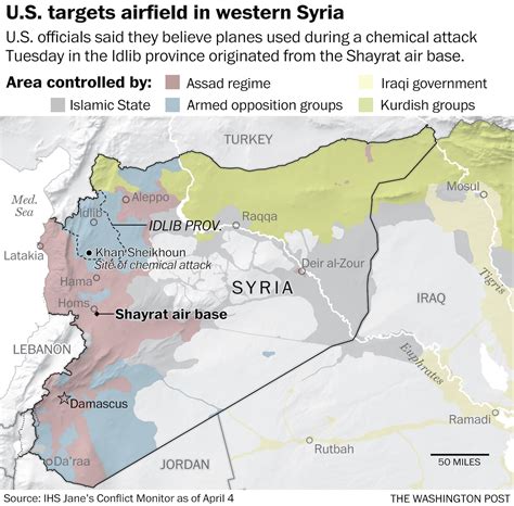 Us Strikes Syrian Military Airfield In First Direct Assault On Bashar Al Assads Government
