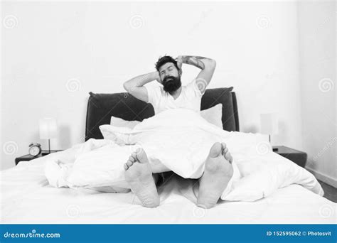 Reasons You Are Waking Up Too Early Man Bearded Hipster Woke Up Too