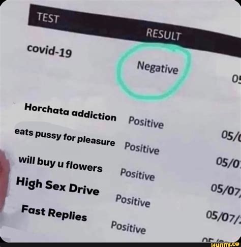 Result Covid 19 Negative Horchatg Addiction Positive Os Eats Pussy For