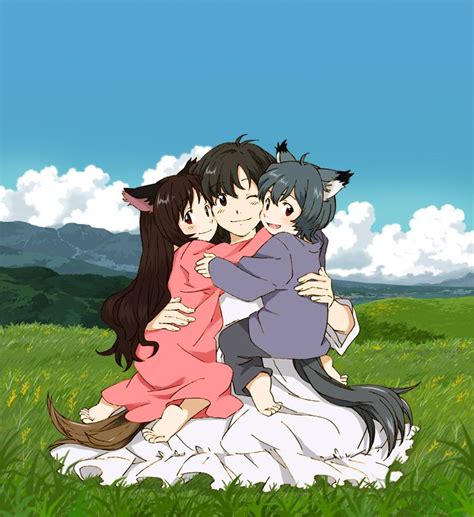 Les Enfants Loups Ame Et Yuki Anime Wolf Filmes De Anime Anime