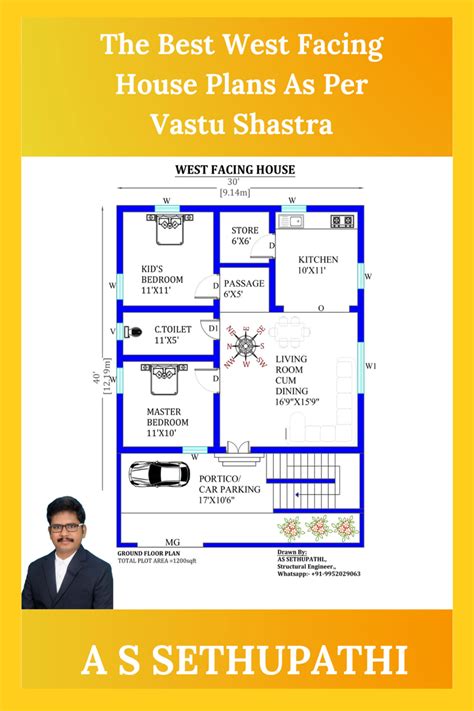 The Best West Facing House Plans As Per Vastu Shastra