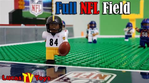 Nfl Football Field And Minifigures Buildable Set Lego Compatible Set