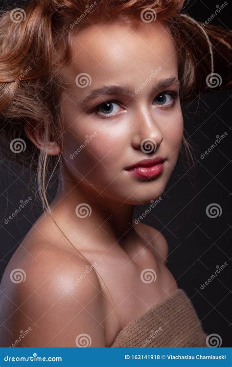 Portrait Of A Beautiful Teenager Girl Stock Photo Image Of Beautiful