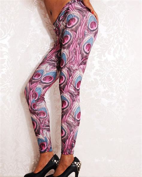 2020 New Pink Sexy Peacock Leggings Fashion Famous Brand Good Quality
