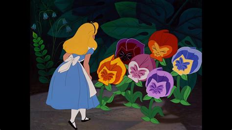 Alice In Wonderland Talking Flowers Youtube