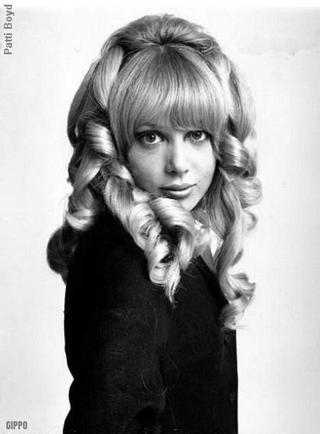 Jean shrimpton blowout with bangs hairstyle. Hairstyles 60s long hair