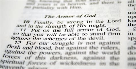 Bible Verses About Spiritual Warfare Put On The Full Armor Of God