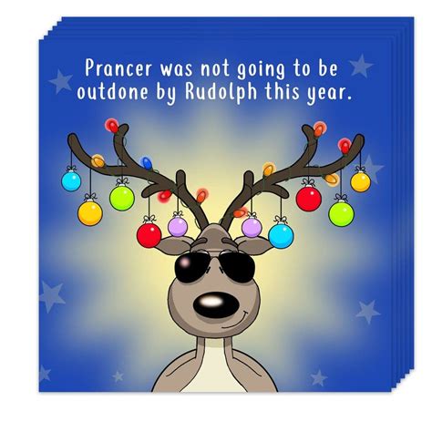 pack of 6 funny christmas cards pack xmas multipack funny cards humour cards humour