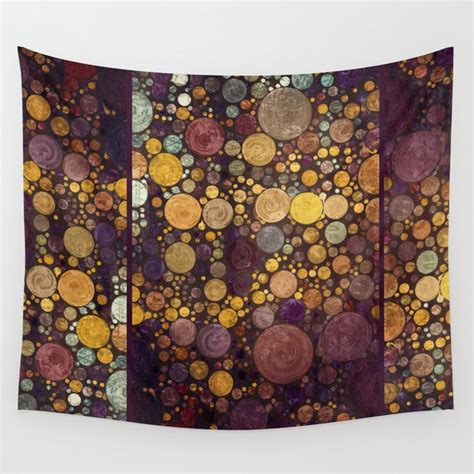 Enchanted Autumn Painterly Abstract Fall Color Magic Wall Tapestry