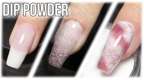💅 3 Dip Powder Nail Designs 💗 French Ombre And Marble Youtube