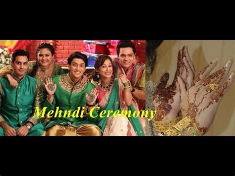 Ek Rishta Sajhedari Ka Mehndi Ceremony Of Aryan And Sanchi Youtube