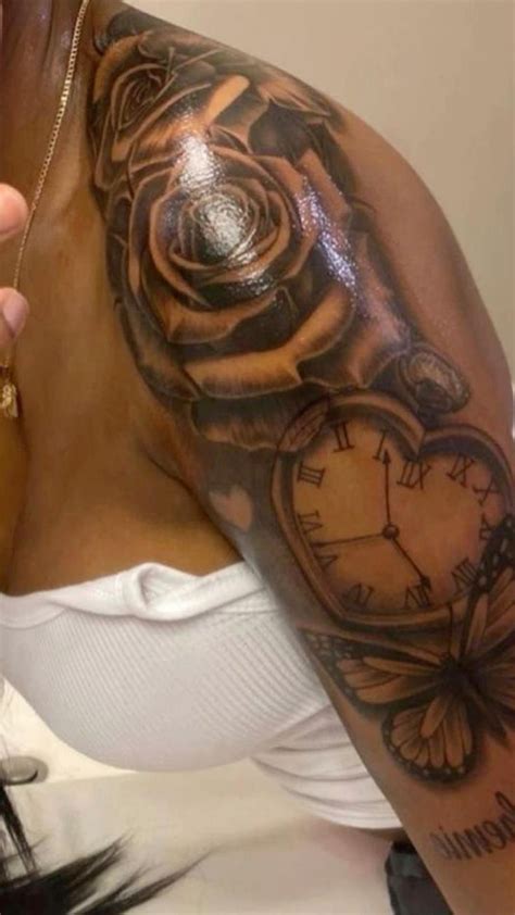 Tattoo Ideas For Black Women Sleeve And Shoulder Tattoos