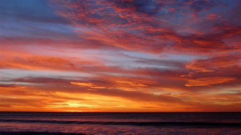 Ocean Sunset Hd Wallpaper Background Image 1920x1080 Id694504 Wallpaper Abyss
