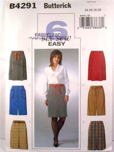 B4291 Misses 6 Easy Skirts Textillia