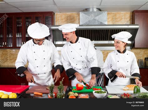 Happy Chefs Cooking Image And Photo Free Trial Bigstock