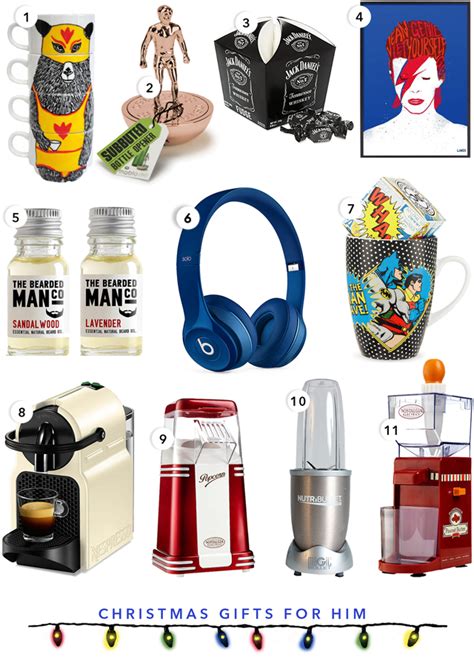 Here you'll find fun, unique, and exciting gifts for men and women. Christmas Gift Guide: Presents For Him | Temporary ...