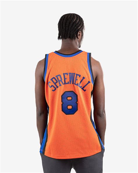 Shop Mitchell Ness New York Knicks Latrell Sprewell 1998 1999 Reload