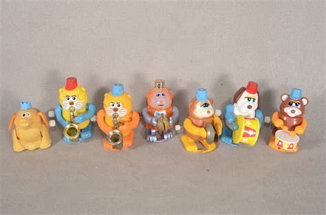 Lot Vintage Tomy Wind Up Not So Grand Band Member Animals All Working