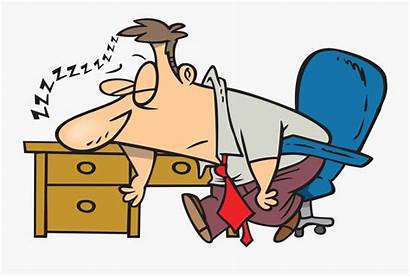 Tired Exhausted Clipart Desk Dozing Transparent Clipartkey