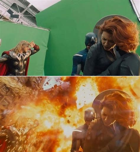 They were just a fun supplement to an action movie. 46 Famous Movie Scenes Before And After Special Effects