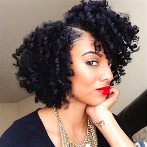 Perm Rods Styles On Natural Hair Relaxed And Synthetic Hair