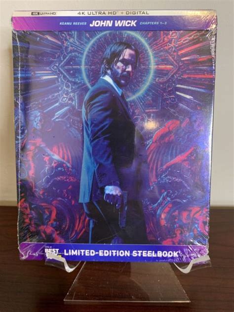 John Wick Trilogy Steelbook Lot K UHD Blu Ray Digital Factory Sealed EBay