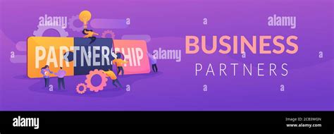Partnership Concept Banner Header Stock Vector Image And Art Alamy