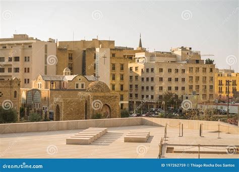 Center Of Beirut Capital Of Lebanon Tree And Classical Architecture