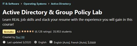 Udemy Active Directory And Group Policy Lab 2020 5 Downloadly
