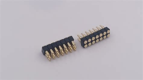 Power Supply 14 Pins Pogo Pin Connector Magnetic Smt Male Gender