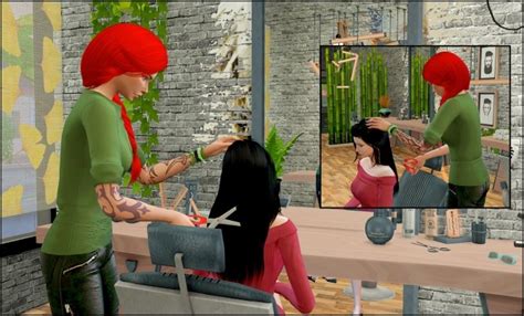 Barber Shop Posepack At Rethdis Love Sims 4 Updates