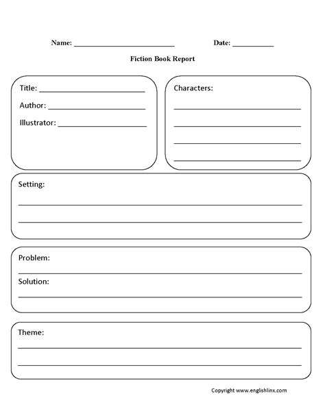 Free Book Report Printables