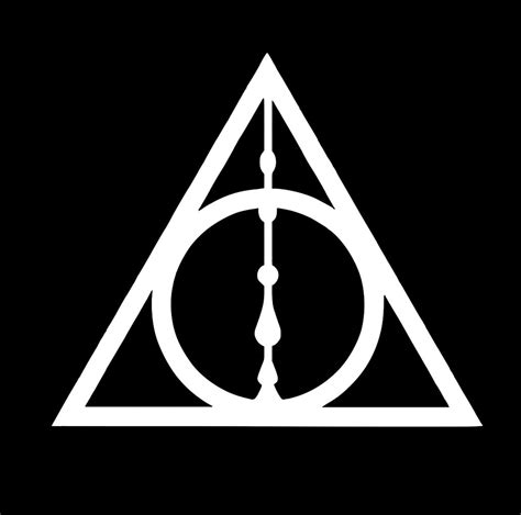 Harry Potter Wand Decal Deathly Hallows Etsy