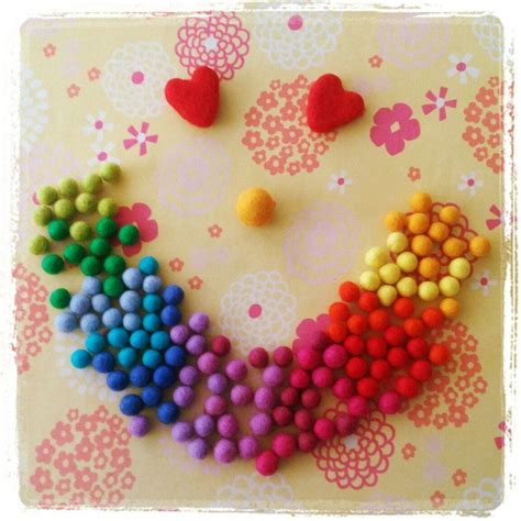 1.5CM - Tiny Wool Felt Balls - Colorful Felt Balls - 1.5CM ...
