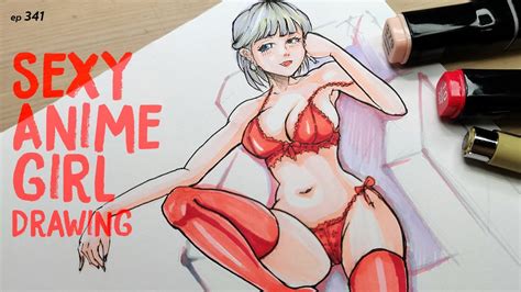 How To Draw Sexy Anime Girl Manga Style Sketching Anime Character Ep 341 Youtube