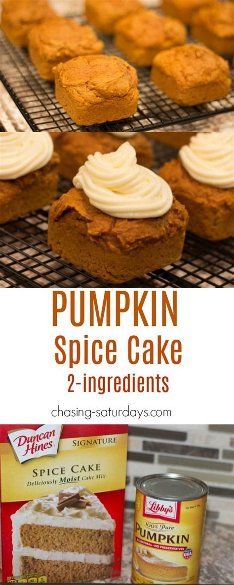 Pie pumpkins, eating pumpkins and winter squashes come in a huge variety of shapes, colors, sizes, textures and flavors. Pumpkin Spice Cake | Pumpkin spice cake, 2 ingredient ...