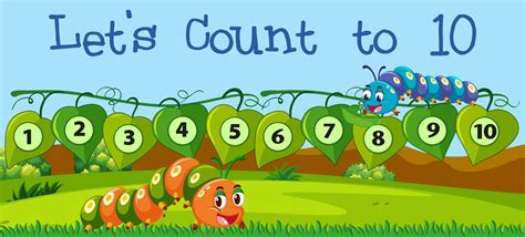 Lets Count Number To Ten 295489 Vector Art At Vecteezy