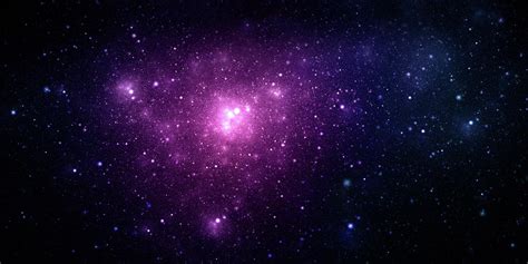 A Beautiful Purple Nebula In Space By Sololos