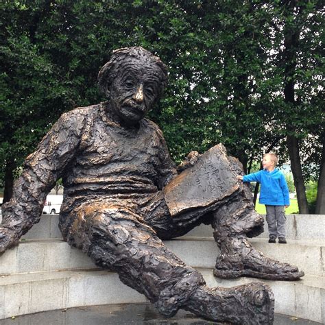 Albert Einstein Memorial In Washington District Of Columbia Kid