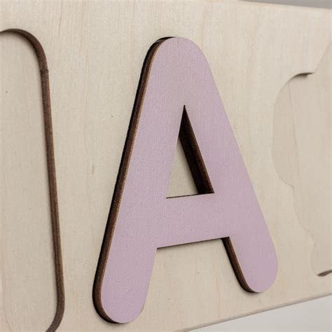 Personalized Baby Puzzle Name Puzzle With Pegs Busy Puzzle Etsy